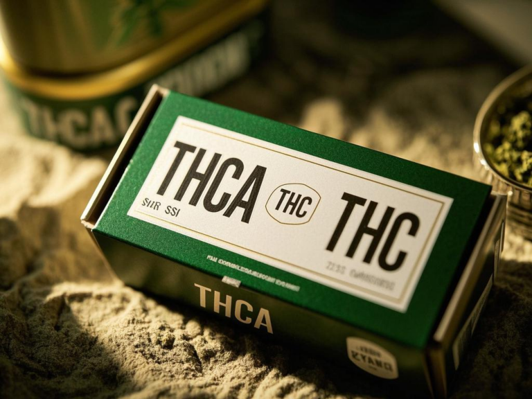 Does cannabis packaging at dispensaries show of thca or thc