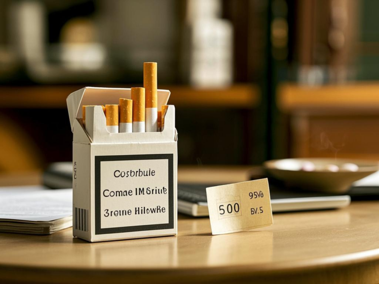¿Cuánto cuesta una caja de cigarrillos?