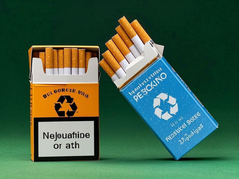 So werden Zigarettenschachteln recycelt