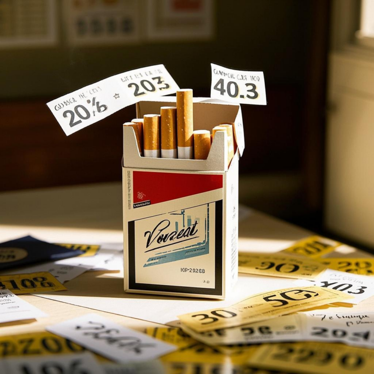 caja de papel para cigarrillos